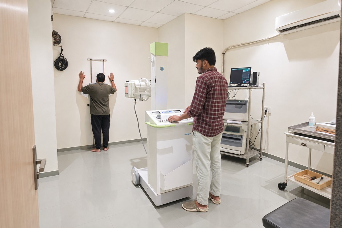 Digital X-Ray room at BHOOMAA Medicare Hospital